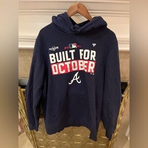 Men’s Atlanta Braves Navy Hoodie. Made for October XL